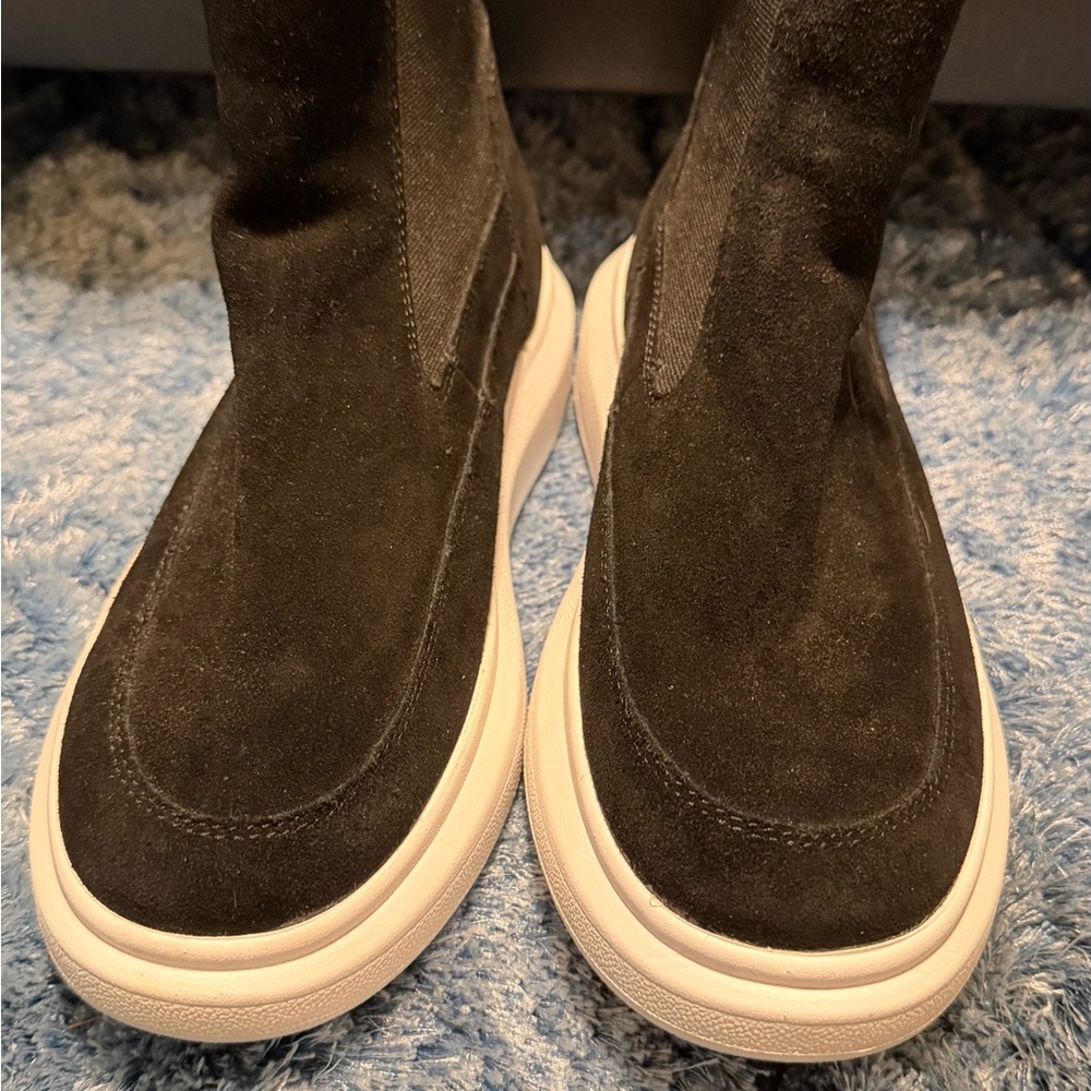 Nurture Rebalance Black Suede High-Top Sneakers - Picture 13 of 15